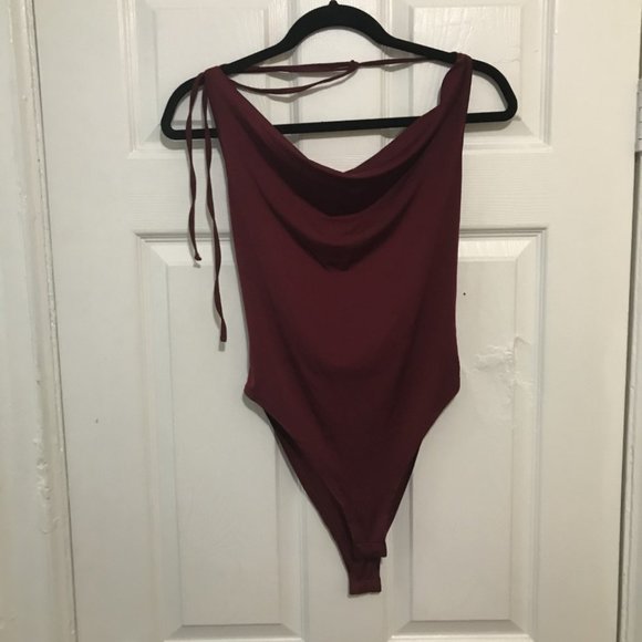 Red Halter Bodysuit - Picture 1 of 3